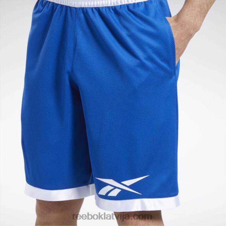 basketbola tīkla šorti vīriešiem 0T4641319 Reebok vektors zils