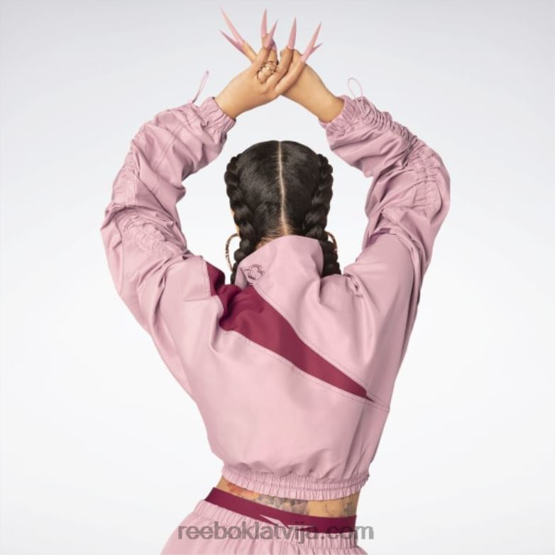 cardi b austa satīna jaka sievietes 0T464170 Reebok smilšaina roze