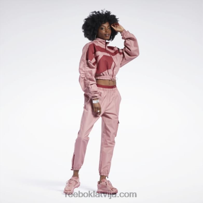 cardi b austa satīna jaka sievietes 0T464170 Reebok smilšaina roze