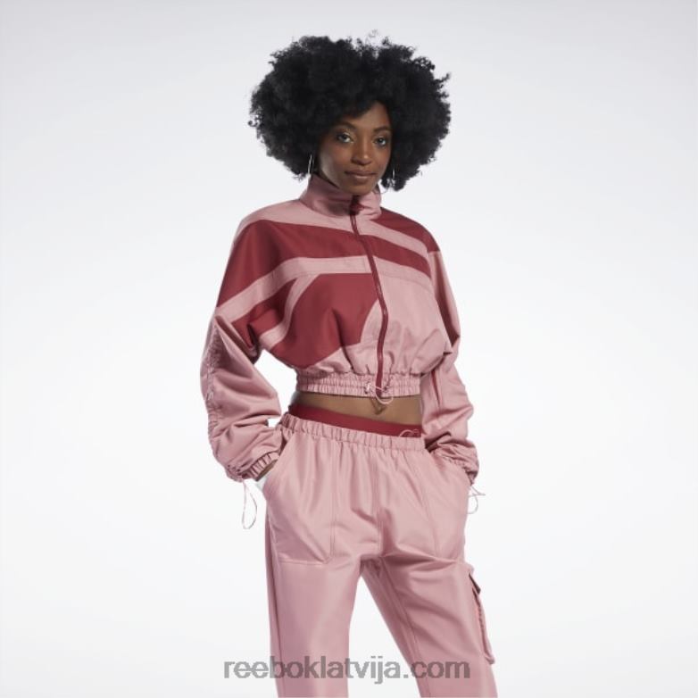 cardi b austa satīna jaka sievietes 0T464170 Reebok smilšaina roze