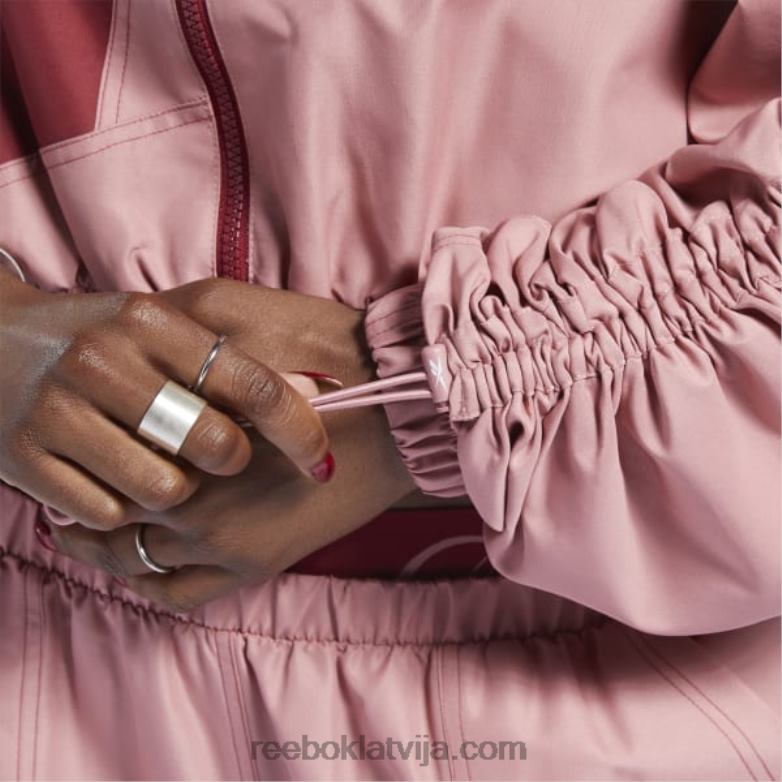 cardi b austa satīna jaka sievietes 0T464170 Reebok smilšaina roze