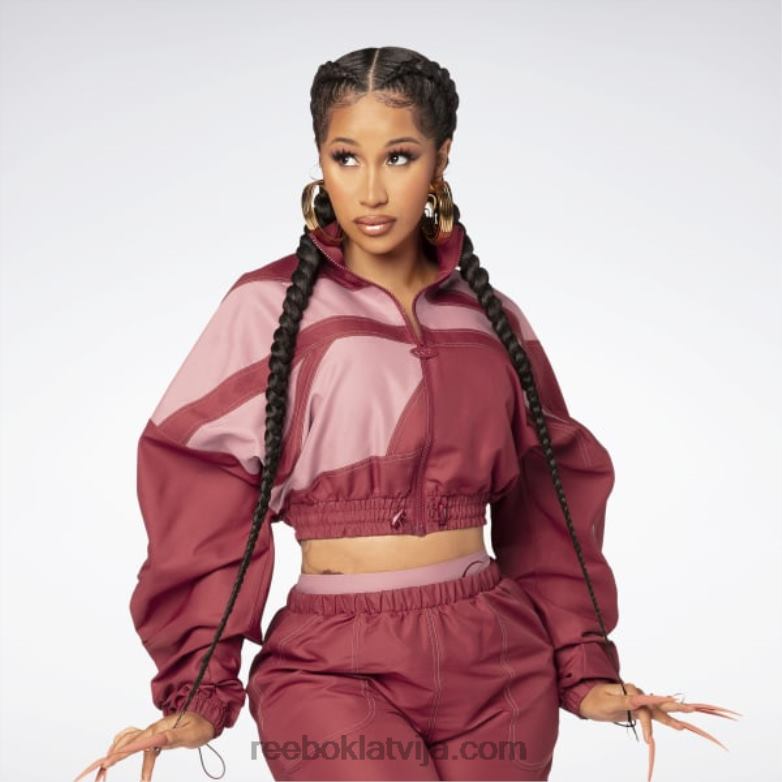 cardi b austa satīna jaka sievietes 0T46470 Reebok triatlons sarkans