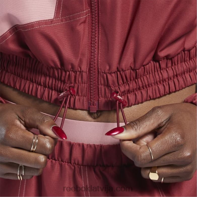 cardi b austa satīna jaka sievietes 0T46470 Reebok triatlons sarkans