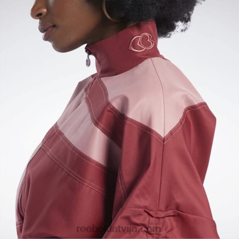 cardi b austa satīna jaka sievietes 0T46470 Reebok triatlons sarkans