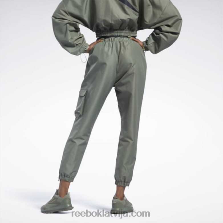 cardi b bikses sievietes 0T464936 Reebok mednieks zaļš