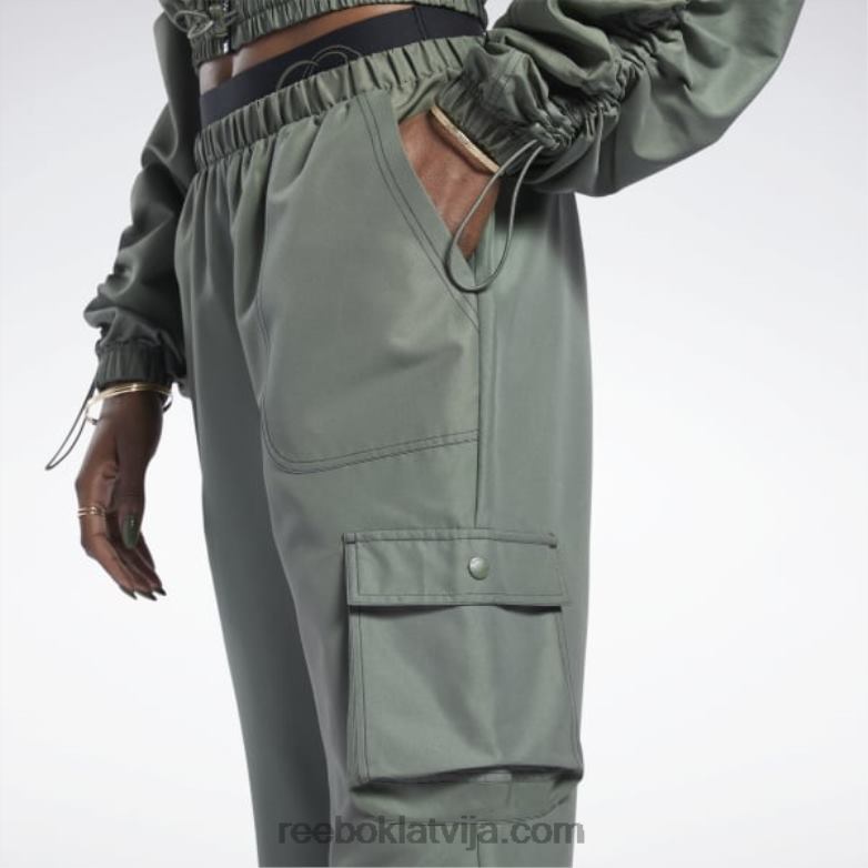 cardi b bikses sievietes 0T464936 Reebok mednieks zaļš