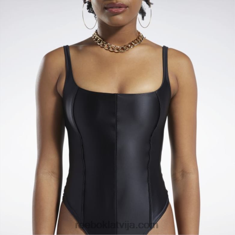 cardi b bodijs sievietes 0T464668 Reebok melns