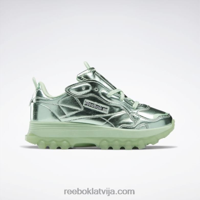 cardi b klasiskās ādas apavi - klases skola bērni 0T4641455 Reebok puspikseļu piparmētra/sudraba met