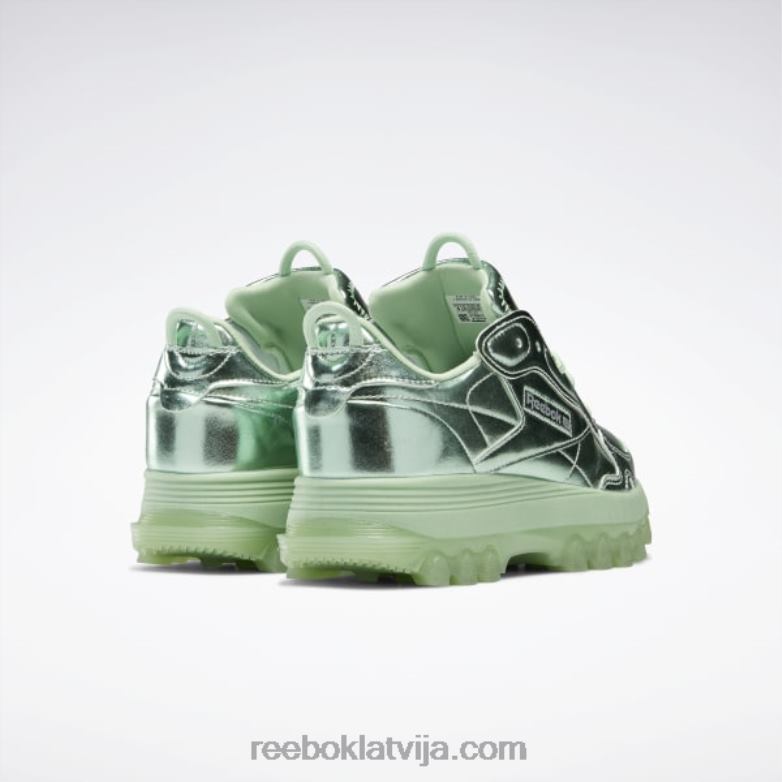 cardi b klasiskās ādas apavi - klases skola bērni 0T4641455 Reebok puspikseļu piparmētra/sudraba met