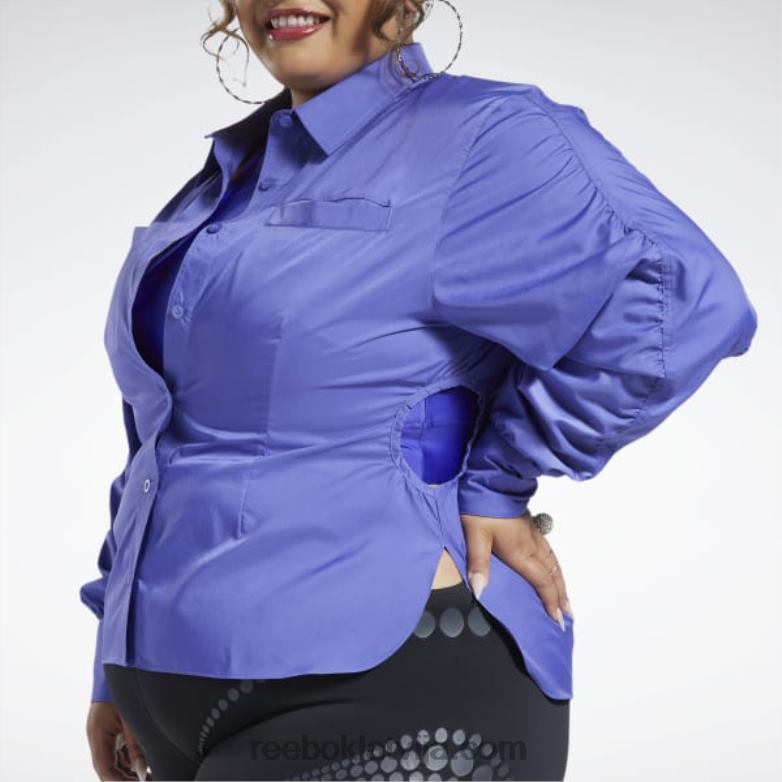 cardi b top (plus izmērs) sievietes 0T464361 Reebok violeta noskaņa