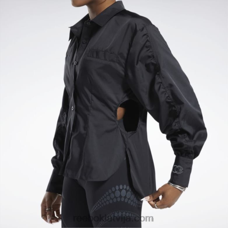 cardi b top sievietes 0T464342 Reebok melns