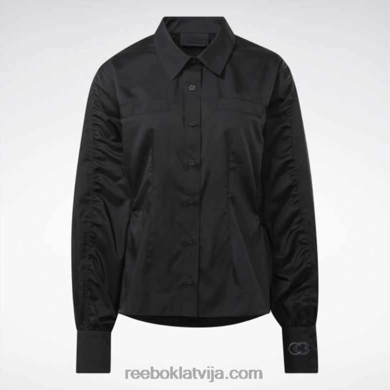 cardi b top sievietes 0T464342 Reebok melns