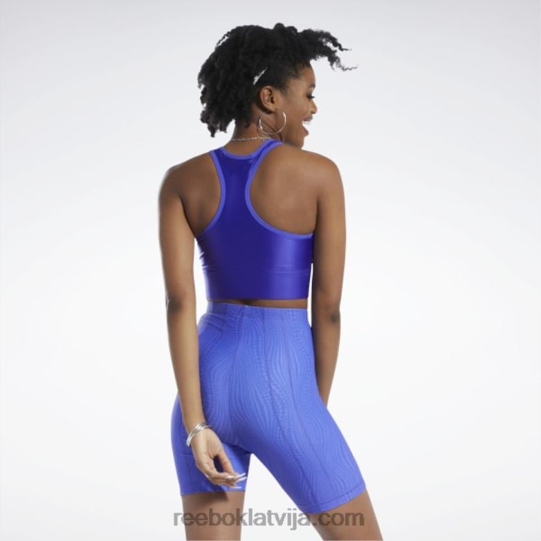 cardi b viena pleca crop tank top sievietes 0T464431 Reebok ultima violeta