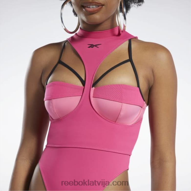 cardi b ķermeņa slānis sievietes 0T464440 Reebok rozā fusion/melns