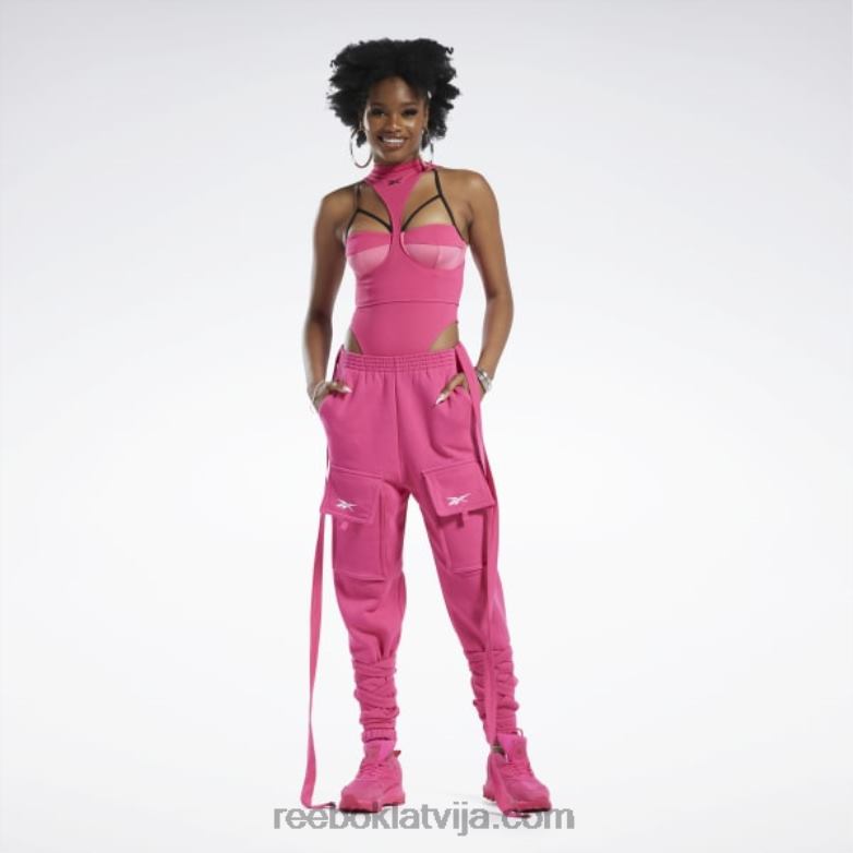 cardi b ķermeņa slānis sievietes 0T464440 Reebok rozā fusion/melns