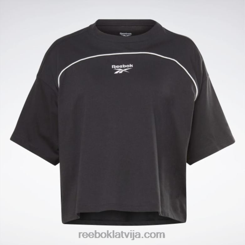 cauruļu t-krekls sievietes 0T464696 Reebok melns