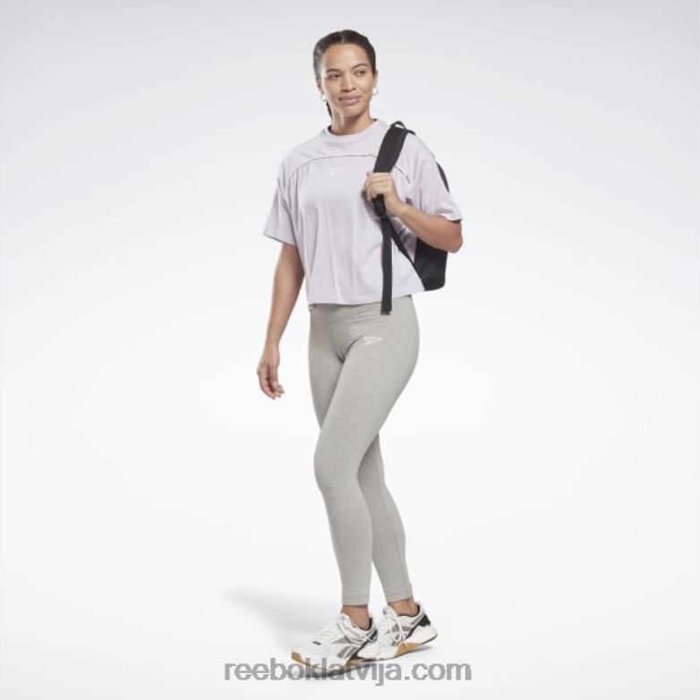 cauruļu t-krekls sievietes 0T464851 Reebok kvarca mirdzums mel