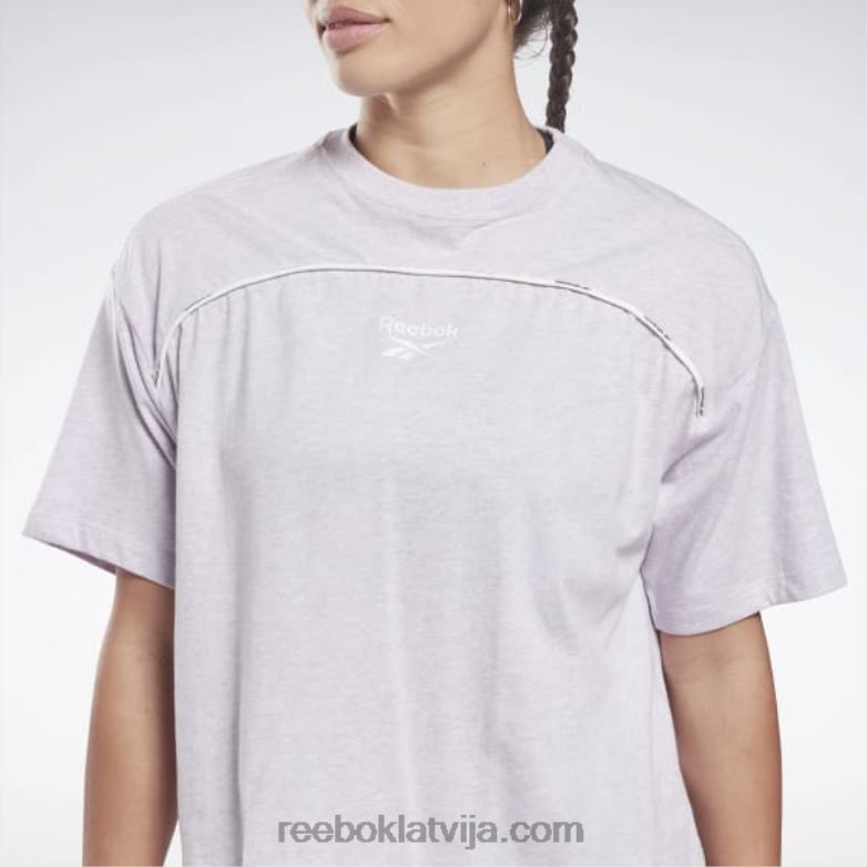 cauruļu t-krekls sievietes 0T464851 Reebok kvarca mirdzums mel