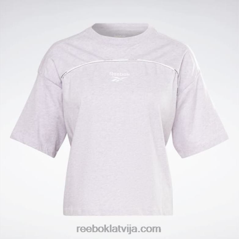 cauruļu t-krekls sievietes 0T464851 Reebok kvarca mirdzums mel