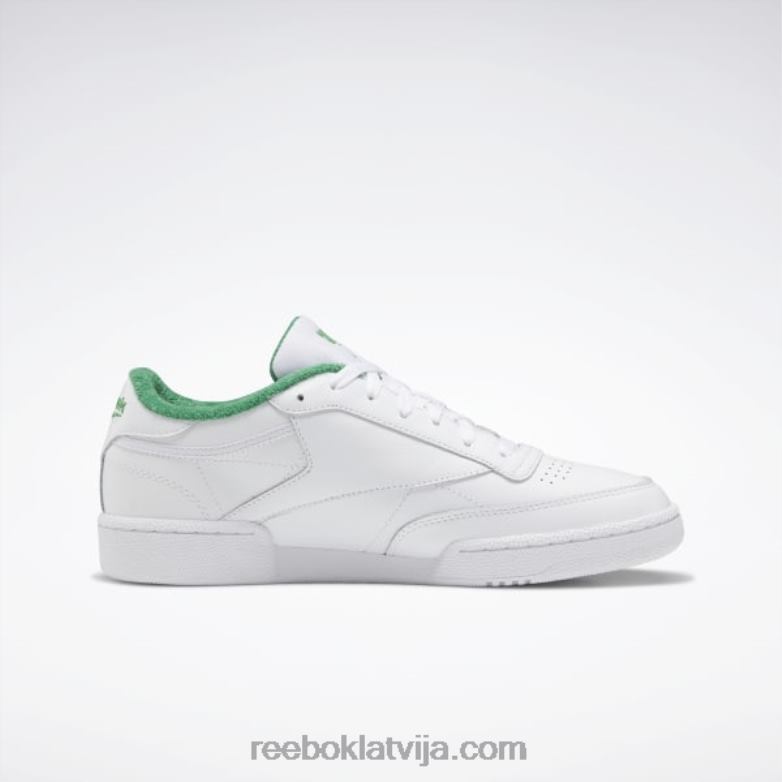 club c 85 apavi0T464784 Reebok ftwr white/glen green/solar acid yellow