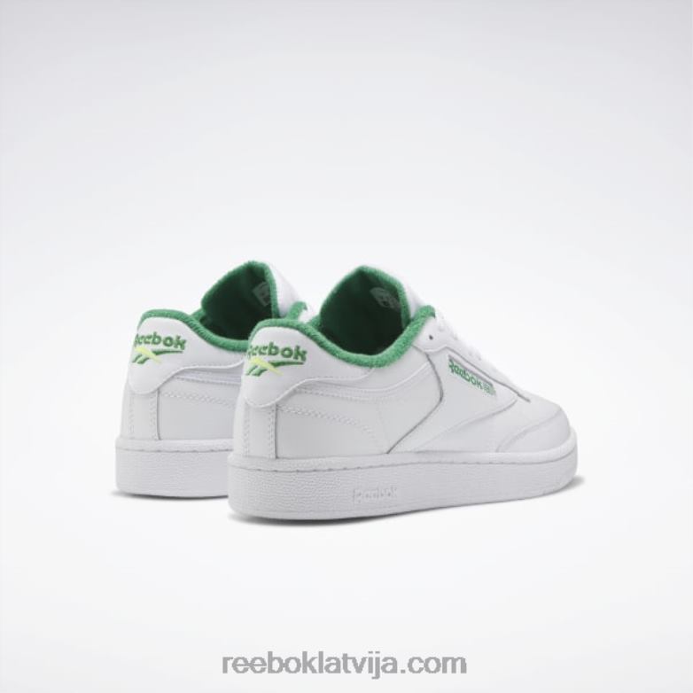 club c 85 apavi0T464784 Reebok ftwr white/glen green/solar acid yellow