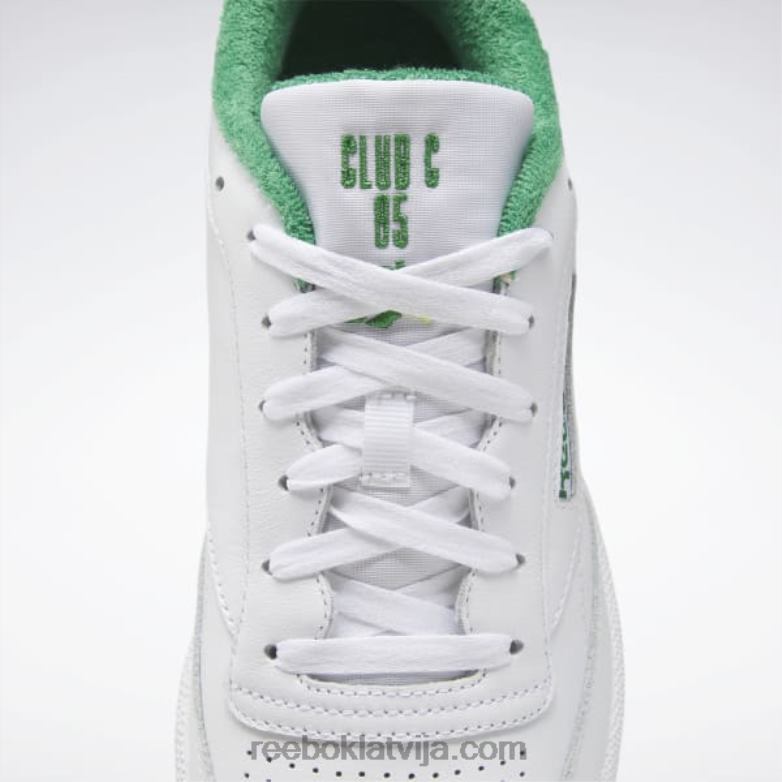 club c 85 apavi0T464784 Reebok ftwr white/glen green/solar acid yellow
