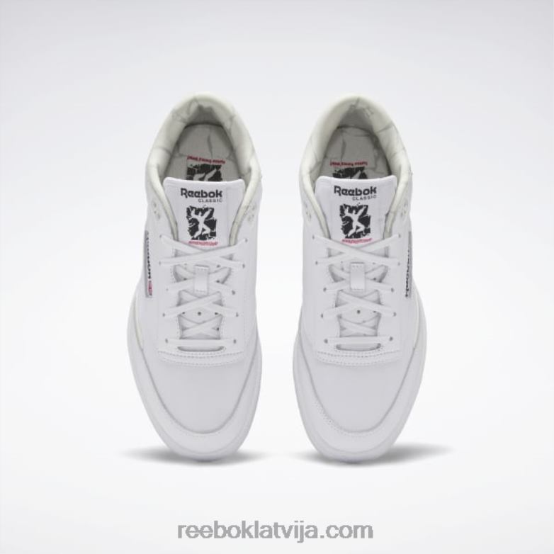 club c 85 mid ii apavi0T464329 Reebok ftwr balta/rīta migla