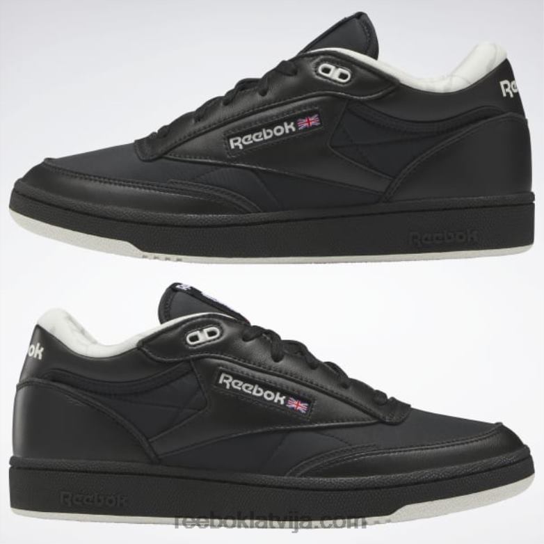 club c 85 mid ii apavi0T464435 Reebok kodols melns/rīta migla