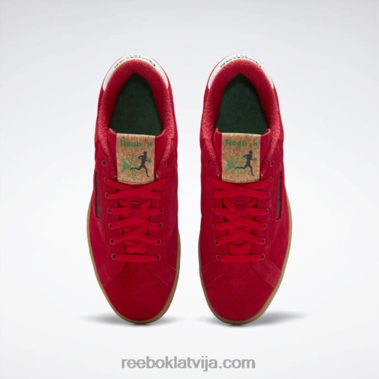 club c 85 pamatu apavi0T464463 Reebok vektors sarkans/glen zaļš/reebok gumijas gumija-04