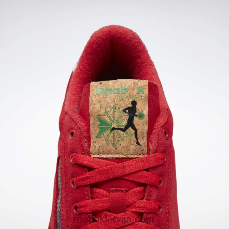 club c 85 pamatu apavi0T464463 Reebok vektors sarkans/glen zaļš/reebok gumijas gumija-04