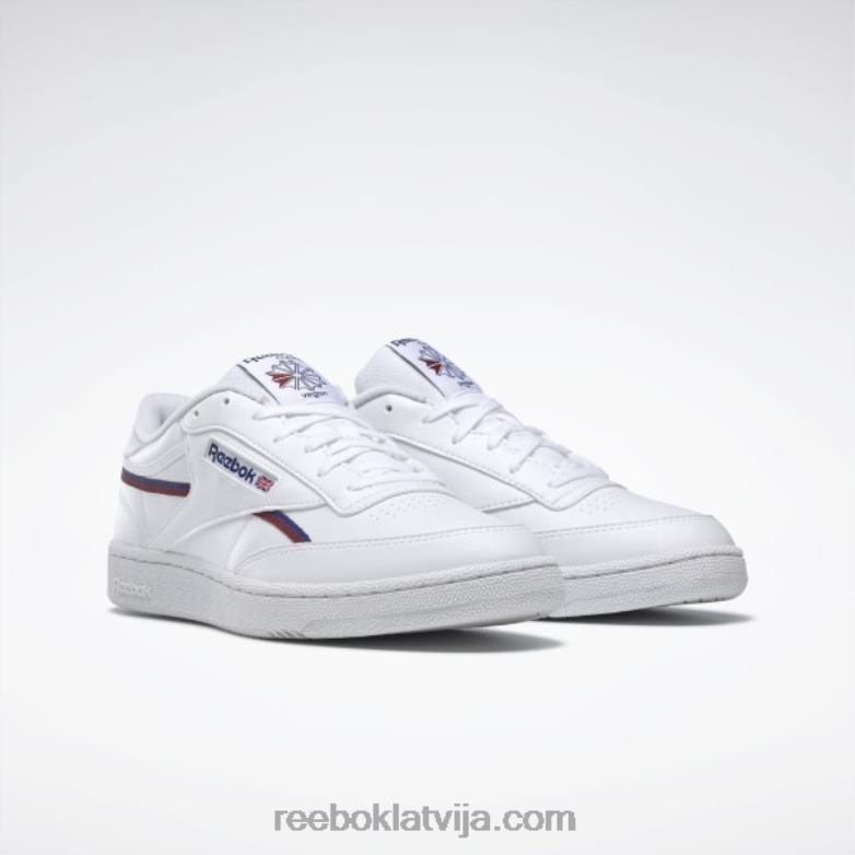 club c 85 vegānu apavi vīriešiem 0T4641215 Reebok ftwr balts/klasisks kobalts/klasisks bordo