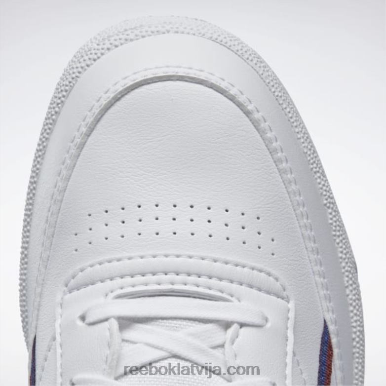 club c 85 vegānu apavi vīriešiem 0T4641215 Reebok ftwr balts/klasisks kobalts/klasisks bordo