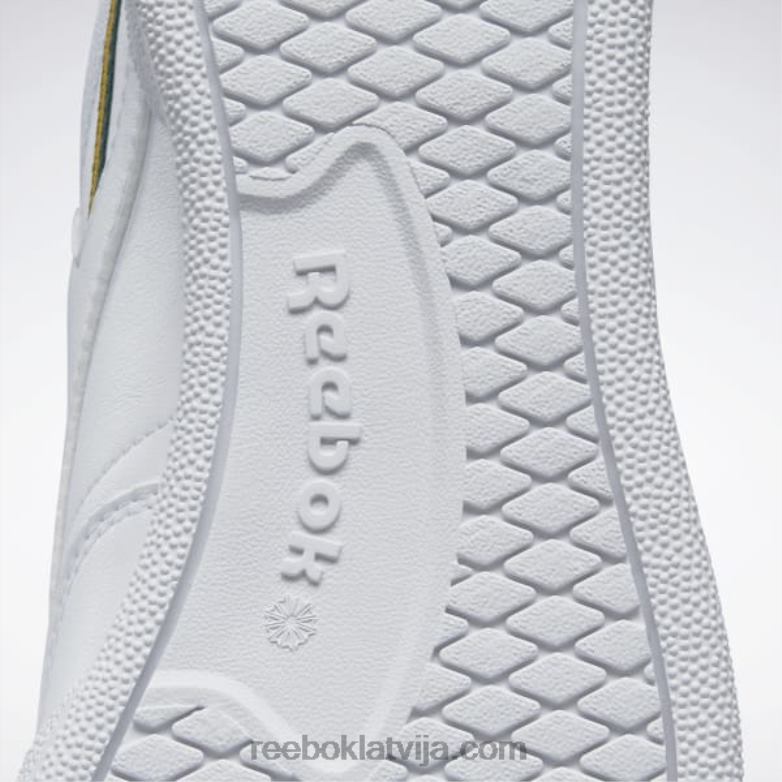 club c 85 vegānu apavi0T464313 Reebok ftwr balts/koleģiālais zelts/tumši zaļš