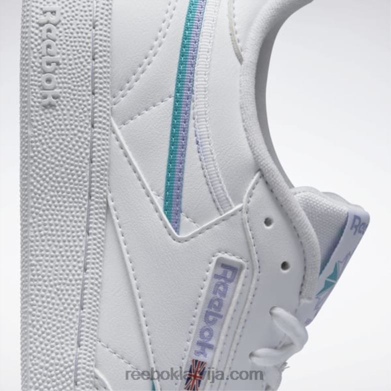 club c 85 vegānu sieviešu apavi0T464261 Reebok ftwr balts/ceriņi mirdzums/klasisks zilgans