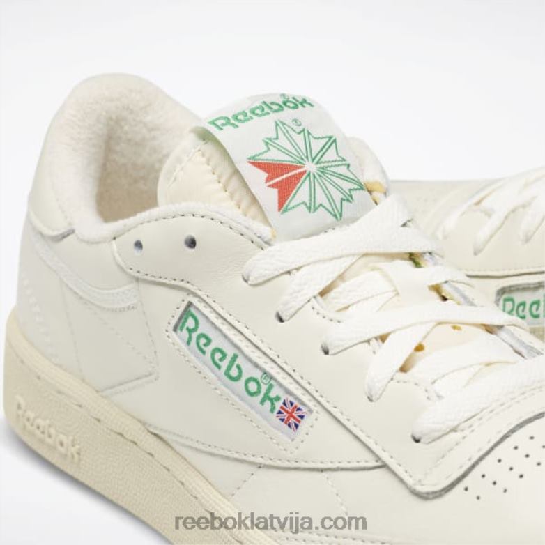 club c 85 vintage apavi0T46411 Reebok krīts/papīrbalts/glenzaļš