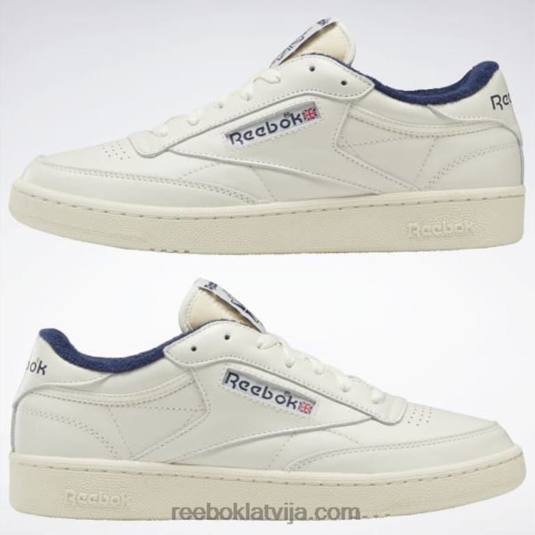 club c 85 vintage apavi0T46412 Reebok krīts/alabastrs/vektora flote
