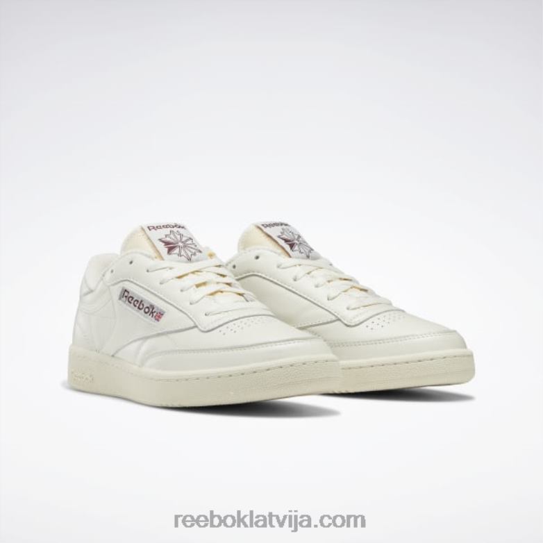 club c 85 vintage apavi0T46415 Reebok krīts / alabastrs / sarkanbrūns