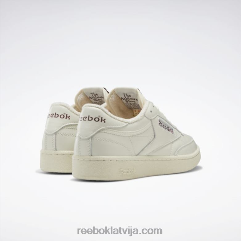 club c 85 vintage apavi0T46415 Reebok krīts / alabastrs / sarkanbrūns