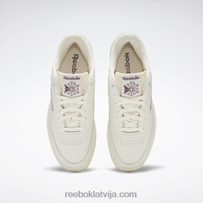 club c 85 vintage apavi0T46415 Reebok krīts / alabastrs / sarkanbrūns
