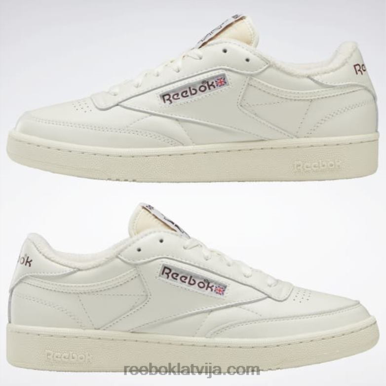 club c 85 vintage apavi0T46415 Reebok krīts / alabastrs / sarkanbrūns
