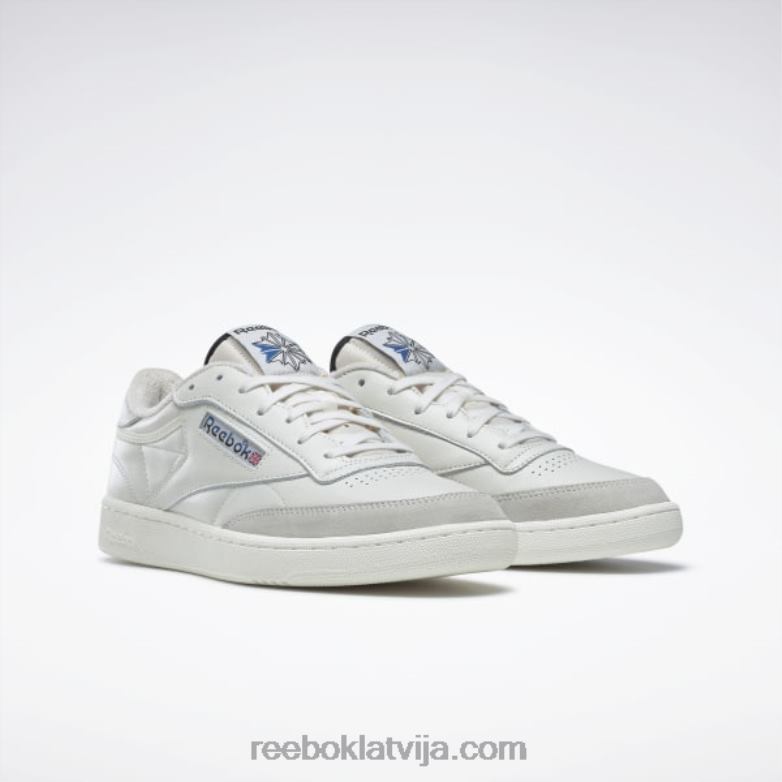 club c 85 vintage apavi0T464174 Reebok krīts/melns/vektorzils