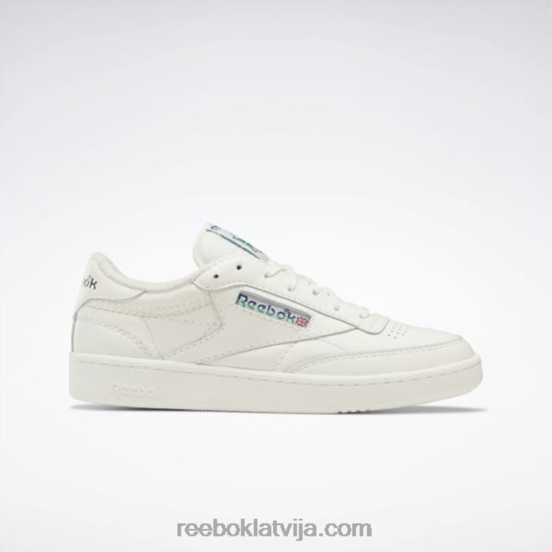 club c 85 vintage apavi0T464274 Reebok krīts/klasiskais kobalts/glenzaļais