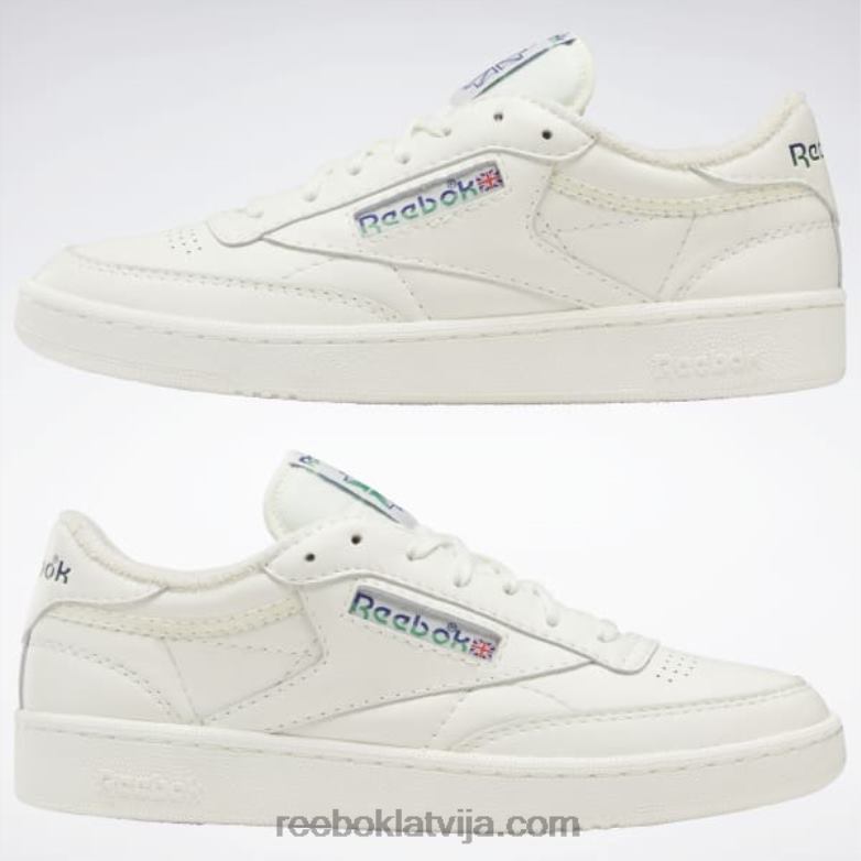 club c 85 vintage apavi0T464274 Reebok krīts/klasiskais kobalts/glenzaļais