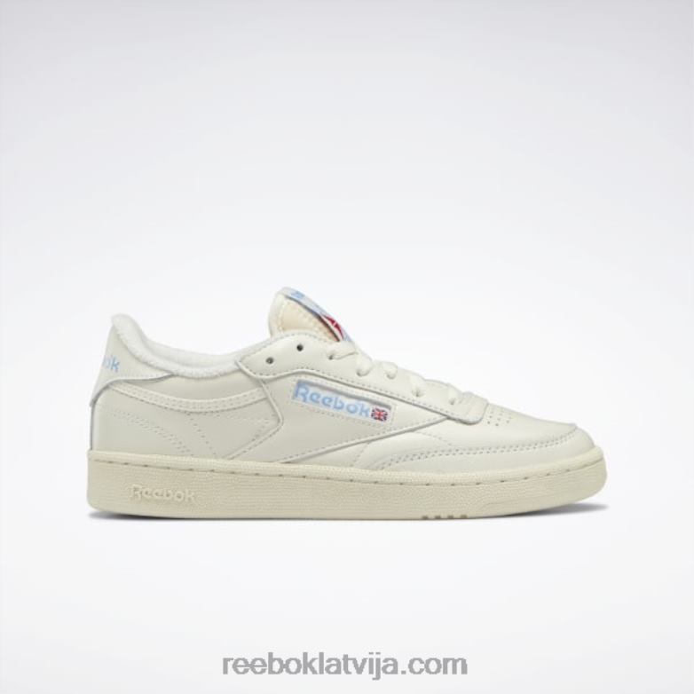 club c 85 vintage sieviešu apavi0T4648 Reebok krīts/alabastrs/debeszils