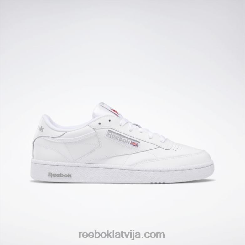 club c 85 vīriešu apavi0T4641023 Reebok balts/caurspīdīgi pelēks
