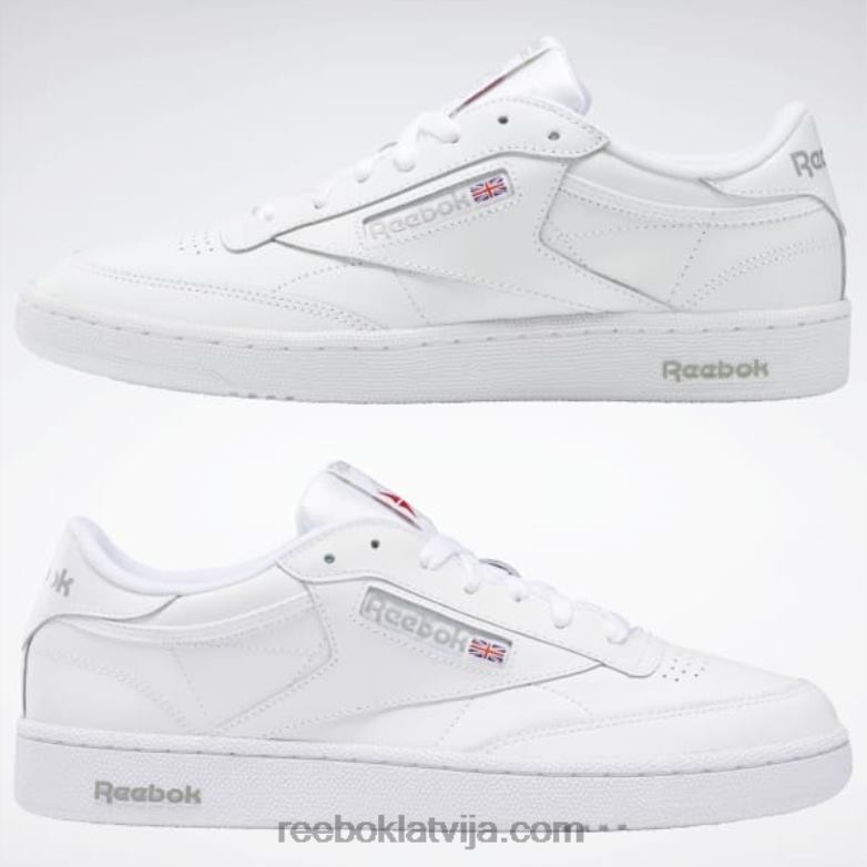club c 85 vīriešu apavi0T4641023 Reebok balts/caurspīdīgi pelēks