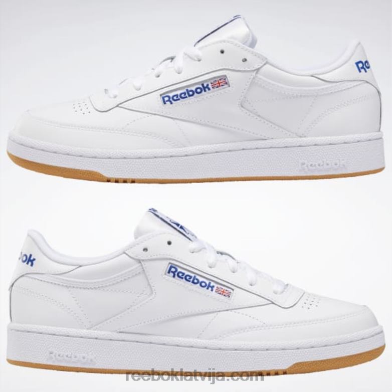 club c 85 vīriešu apavi0T4641025 Reebok balts/royal/gumija