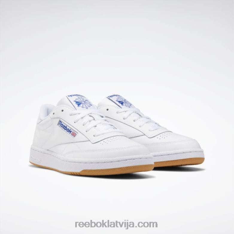club c 85 vīriešu apavi0T4641025 Reebok balts/royal/gumija