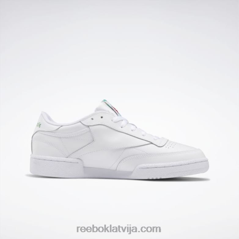 club c 85 vīriešu apavi0T4641031 Reebok balts/zaļš
