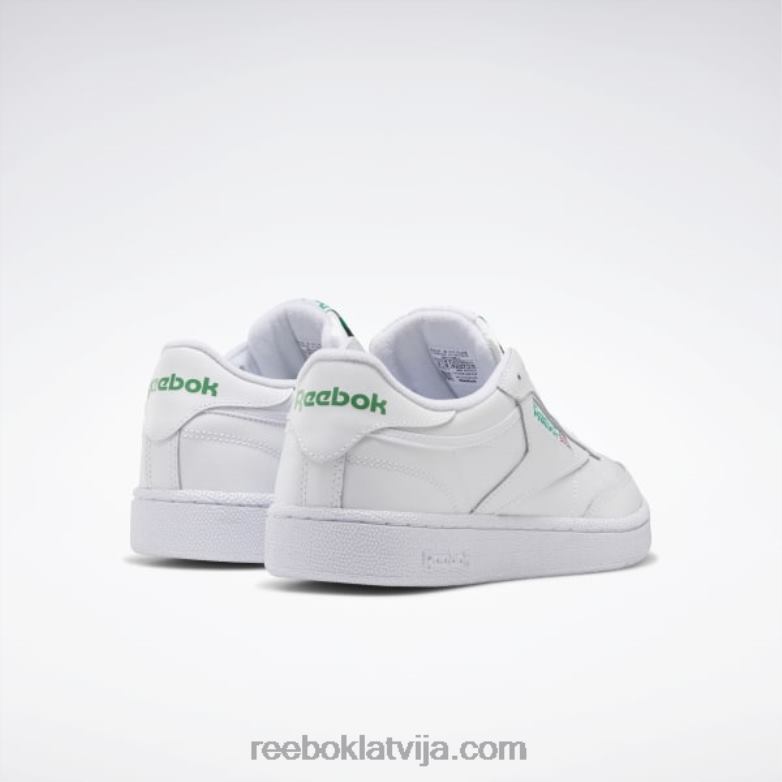 club c 85 vīriešu apavi0T4641031 Reebok balts/zaļš